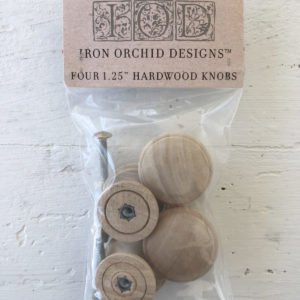 IOD Wooden Knobs 1.25 4 pack - Vintage Revival Design Co