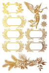 TINSEL - IOD GOLD FOIL TRANSFER 12x16 PAD™ - Vintage Revival Design Co