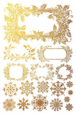 TINSEL - IOD GOLD FOIL TRANSFER 12x16 PAD™ - Vintage Revival Design Co