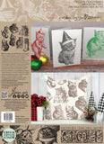 Christmas Kitties - IOD Decor Stamp - Vintage Revival Design Co