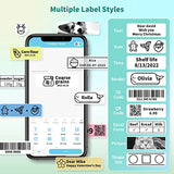 Phomemo Label Maker Machine with Tape, D35 Wireless Bluetooth Labels Maker Portable Mini Label Printer, Easy to Use with Smartphone Small Sticker Labeler Multiple Templates for Home Office organizing - Vintage Revival Design Co
