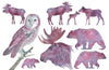 Roycycled Decoupage Paper - Fall Animal Silhouettes - Vintage Revival Design Co