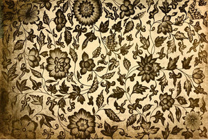 Roycycled Decoupage Paper - Grungy Floral - Vintage Revival Design Co