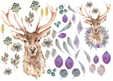 Roycycled Decoupage Paper - Winter Stag - Vintage Revival Design Co